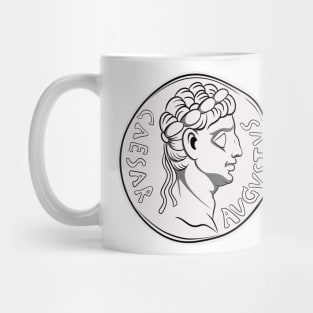 Denarius Caesar Augustus Mug